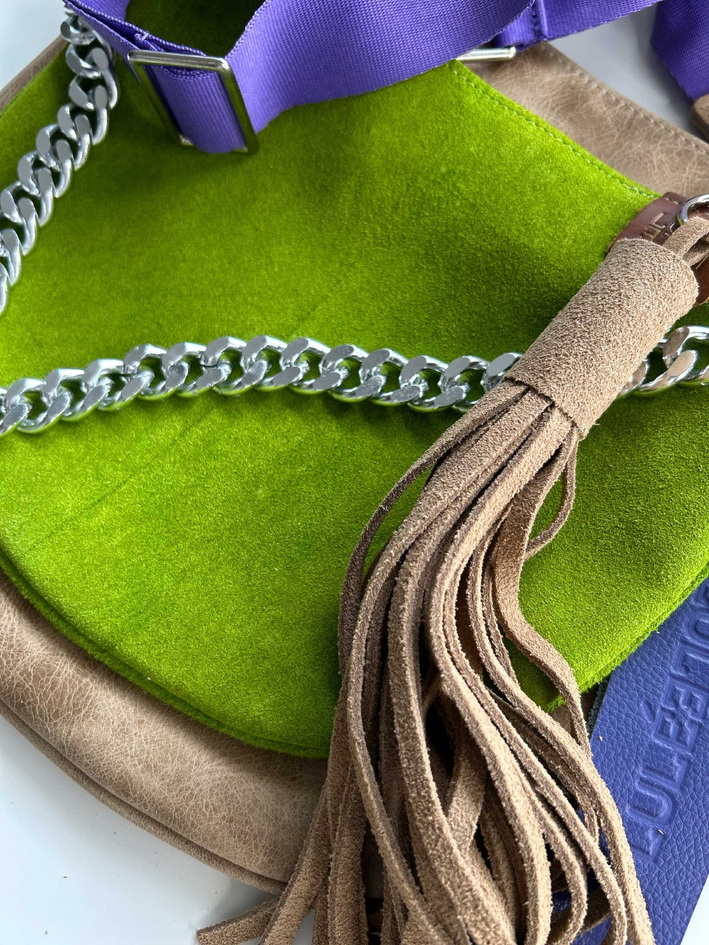 Dúo Bag Taupe and Green
