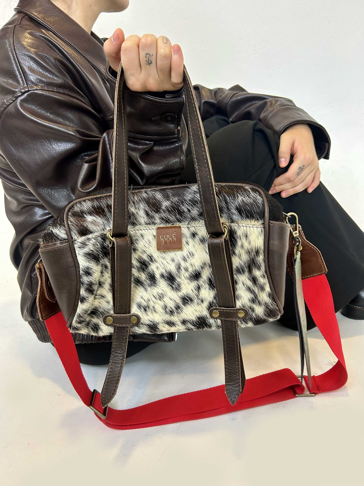 Lulé Bag Small Cow Print