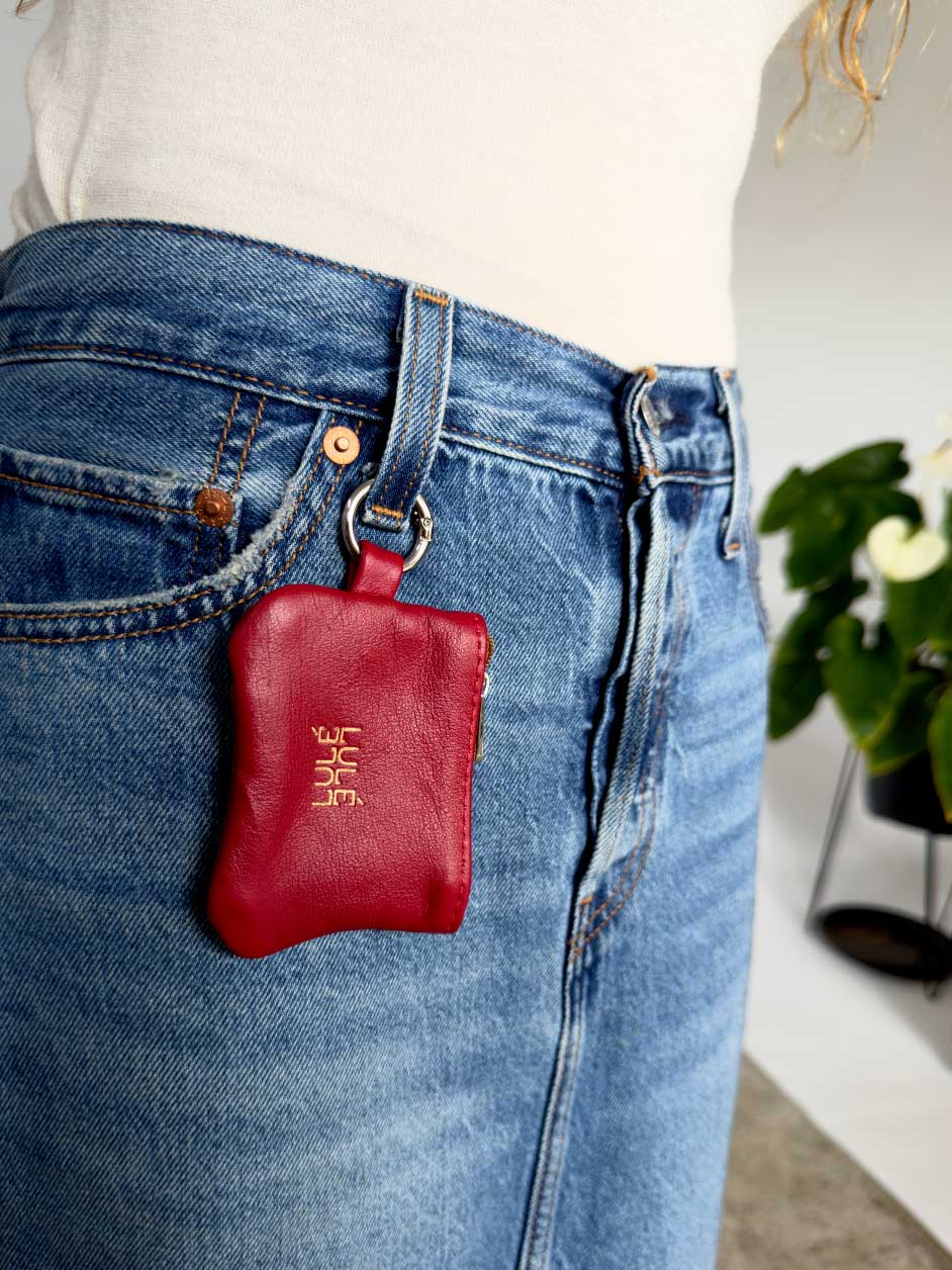 Coin purse Lulé Red Wine