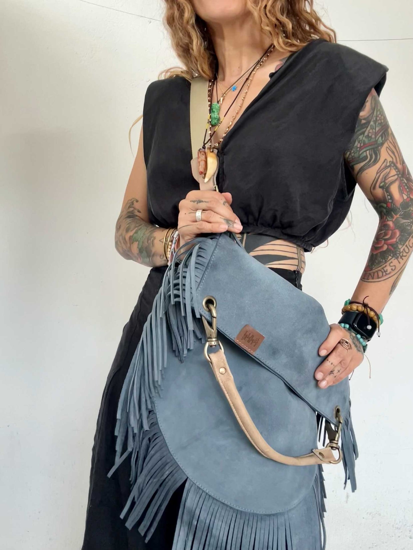 Nativa Bag Strap Grey Blue