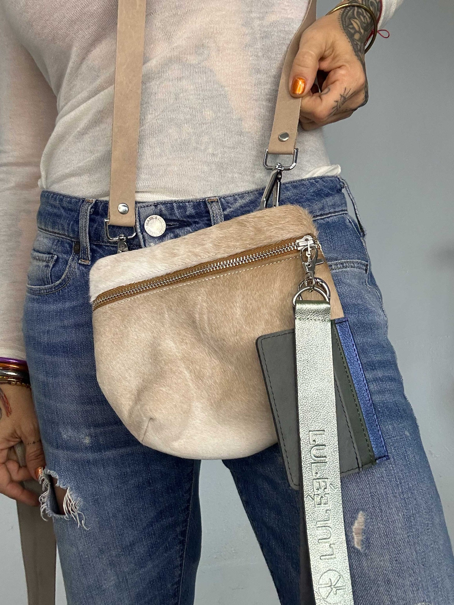 Pocket Bag Beige Pelo