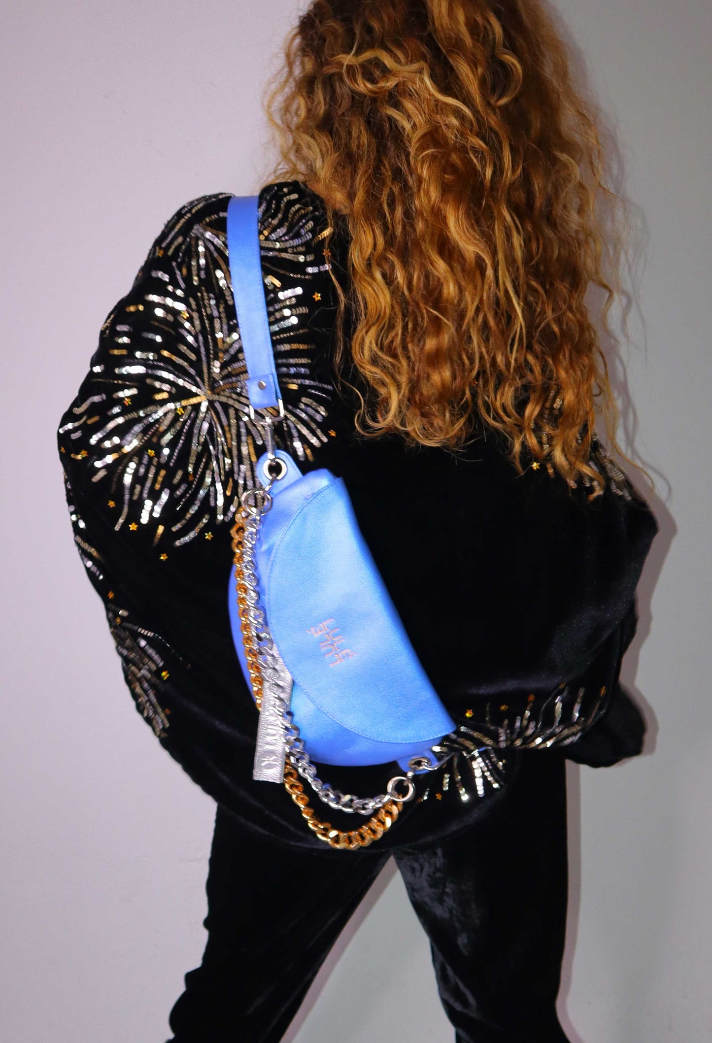 Reptilia Bag Standard Blue Metallic