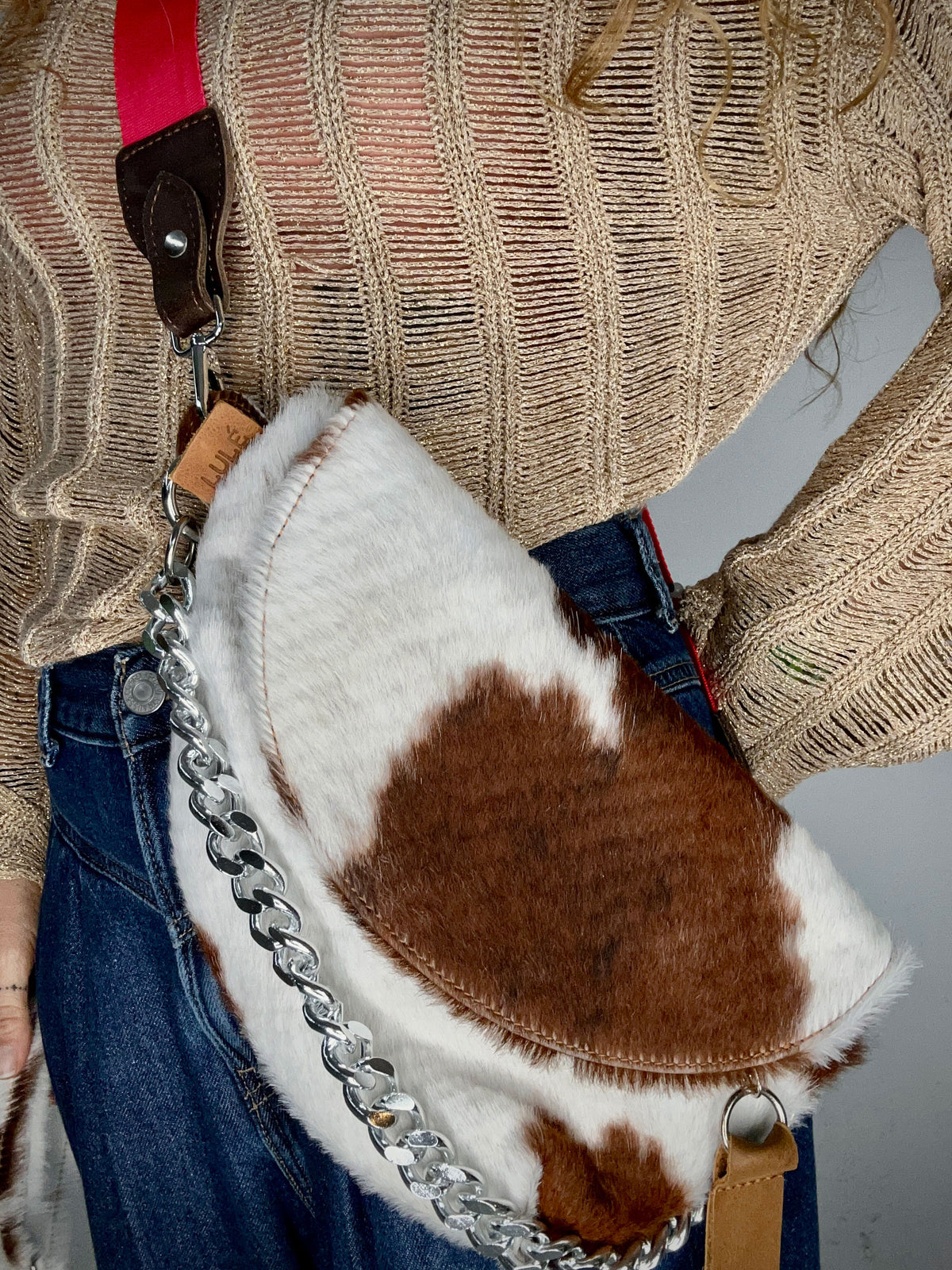 Reptilia Bag Standard Natural Hair-On Cowhide