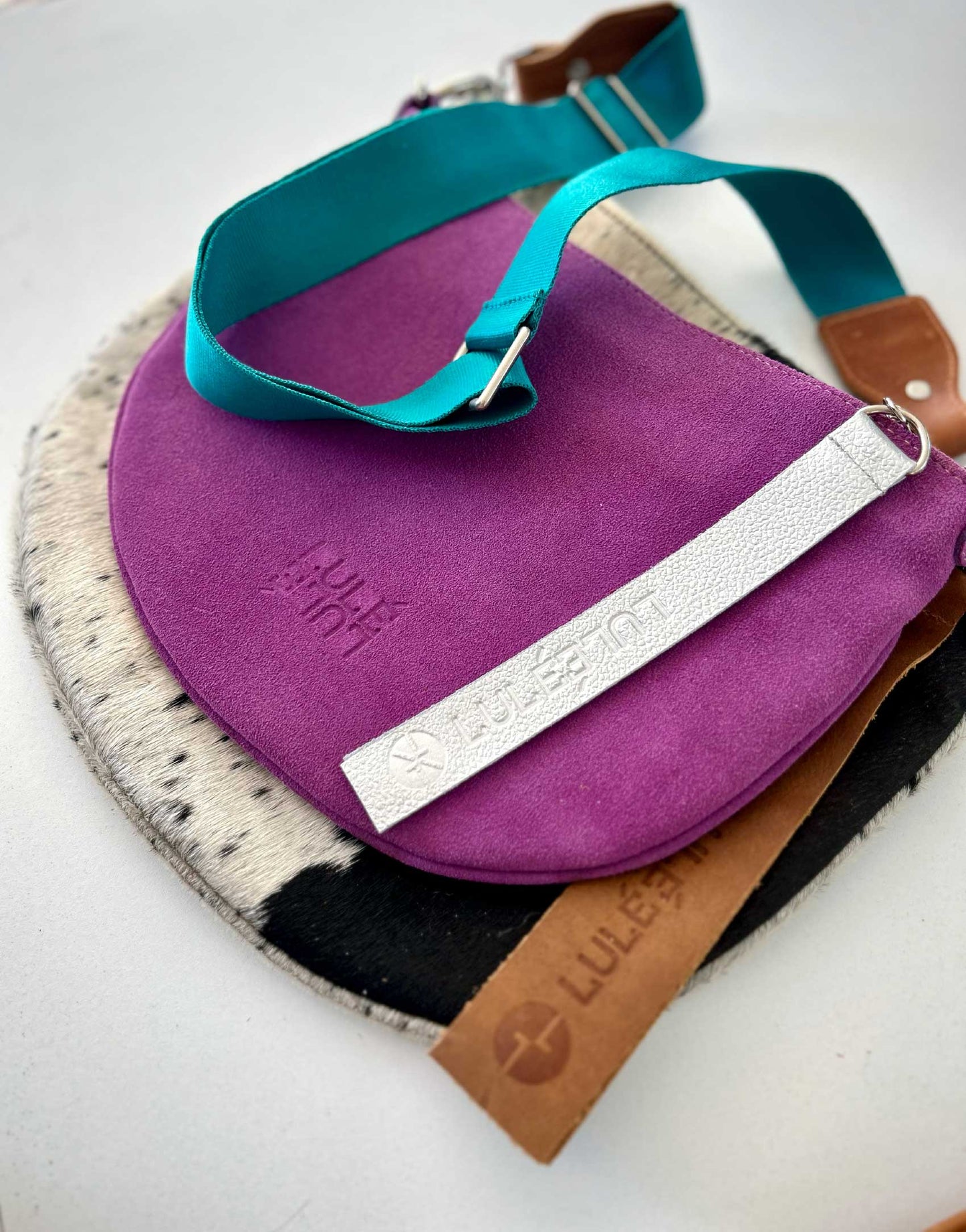 Dúo Bag Lilac Cow (OOAK)