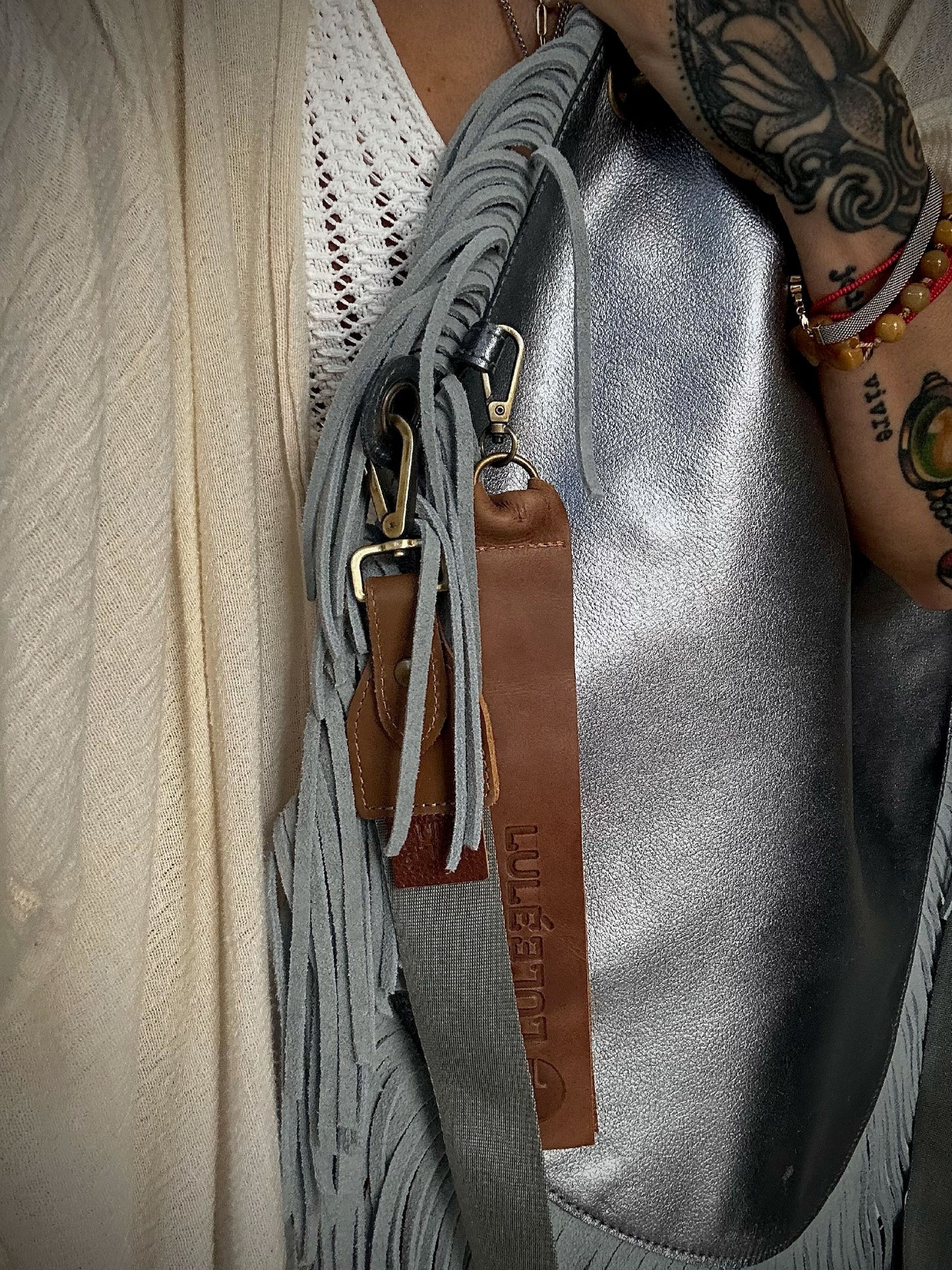 Nativa Bag Strap Dark Silver