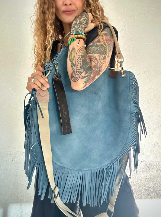 Nativa Bag Strap Grey Blue