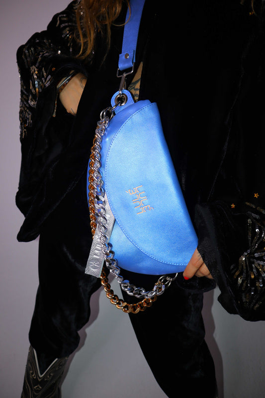 Reptilia Bag Standard Blue Metallic