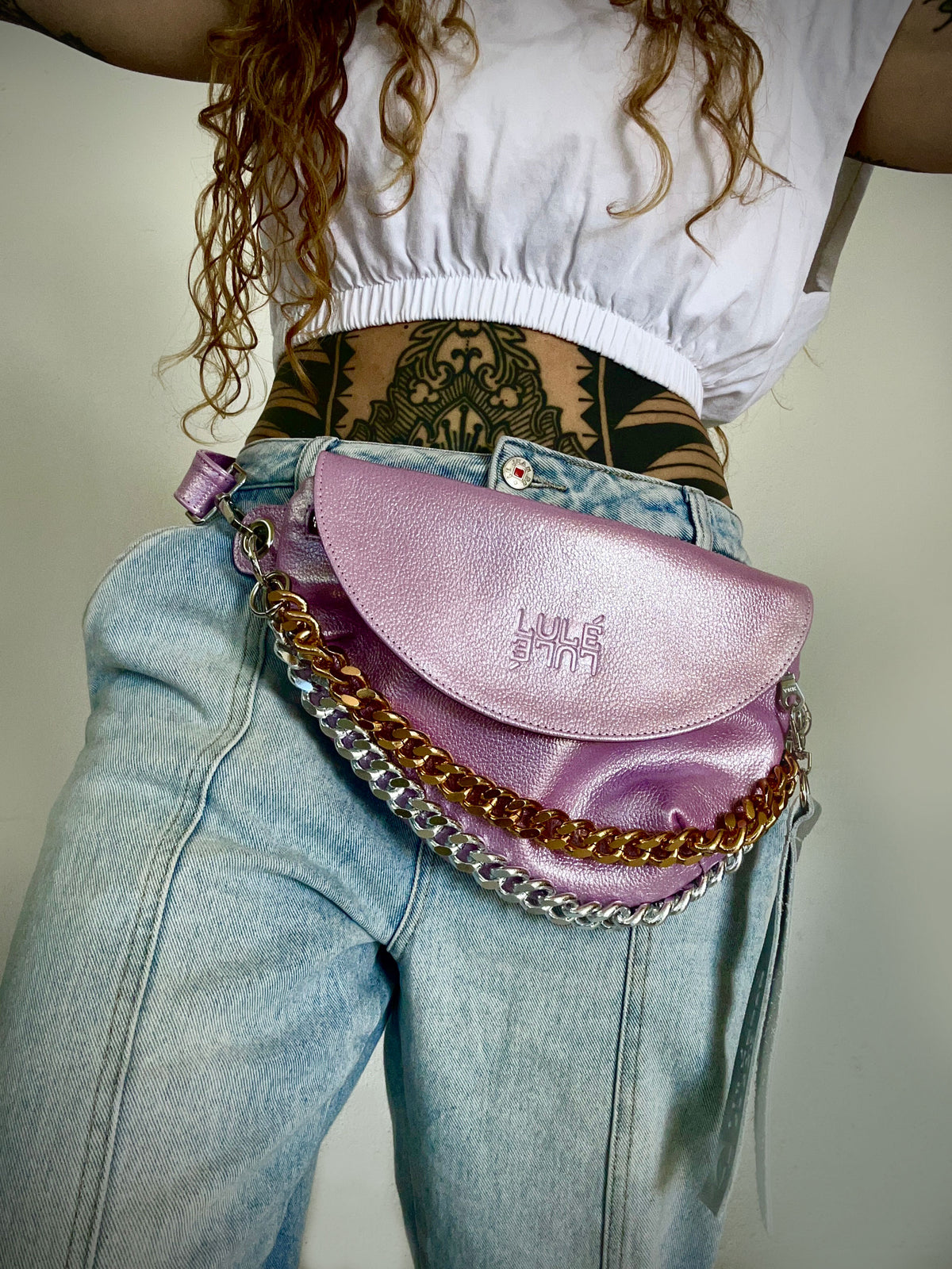 Reptilia Bag Standard Metallic Lilac
