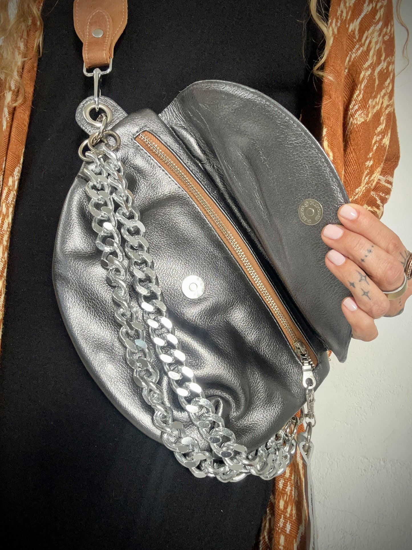 Reptilia Bag Standard Dark Silver