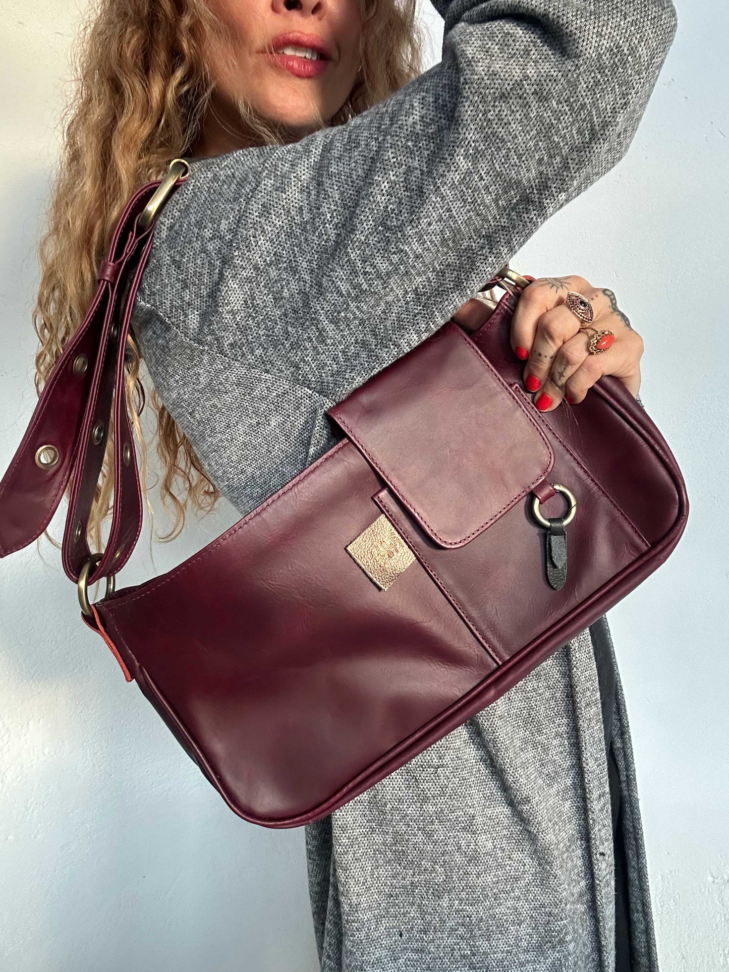 La Roma Bag Burgundy