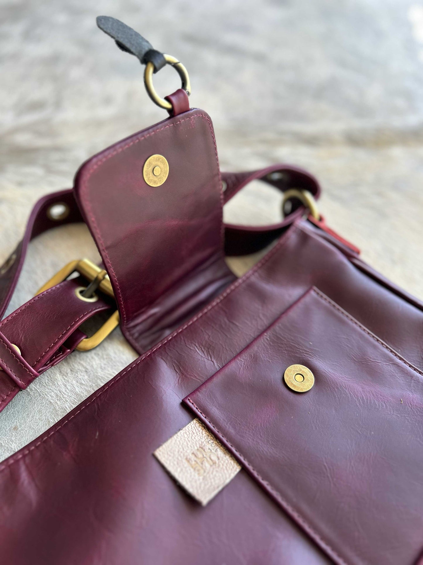 La Roma Bag Burgundy