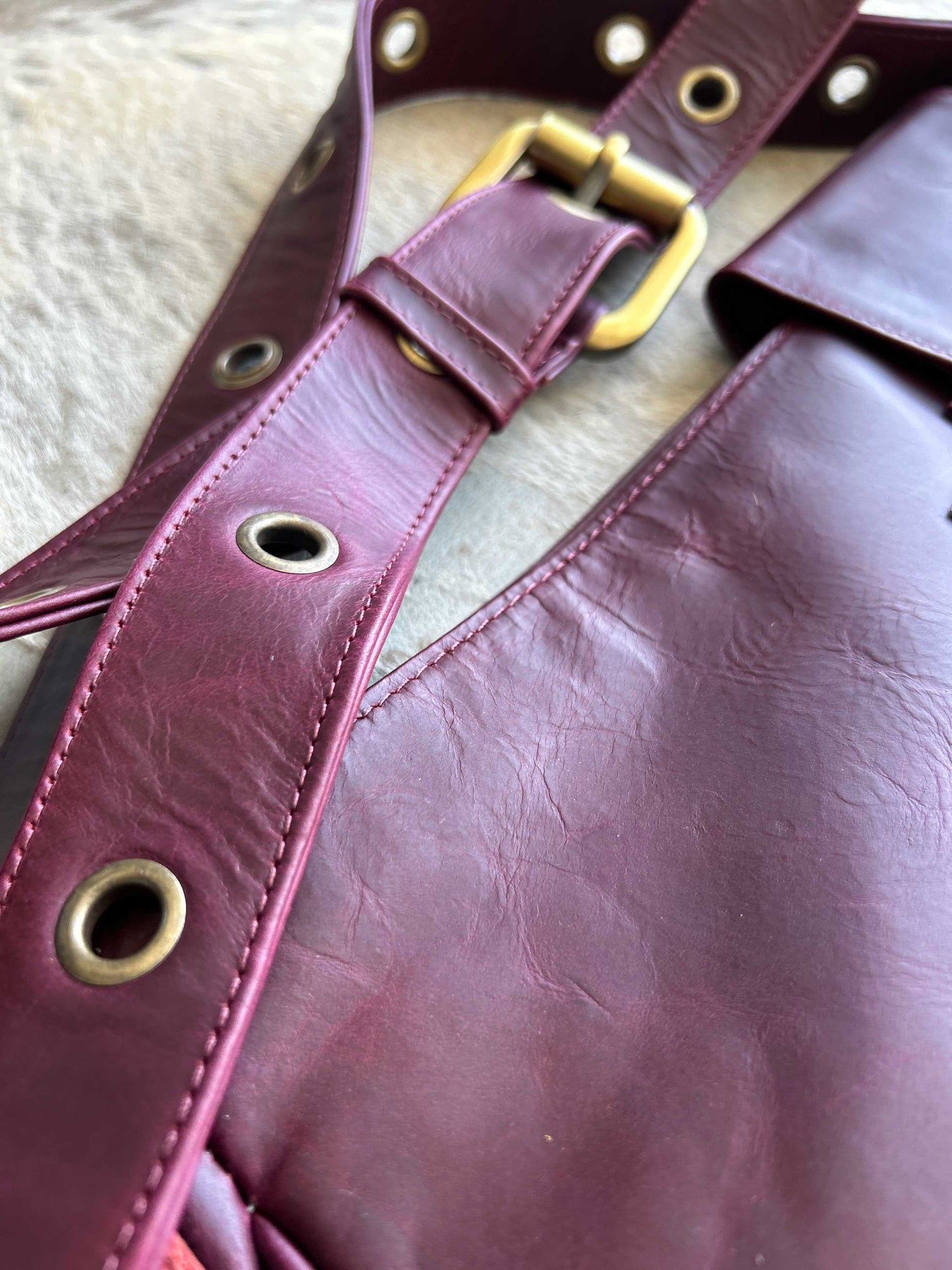 La Roma Bag Burgundy