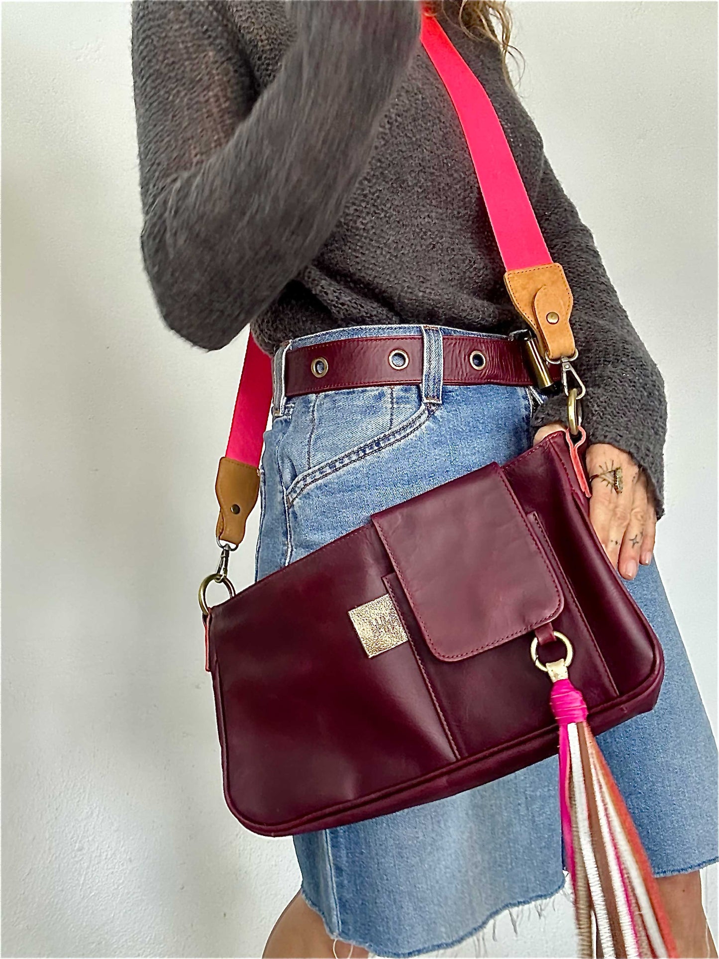 La Roma Bag Burgundy