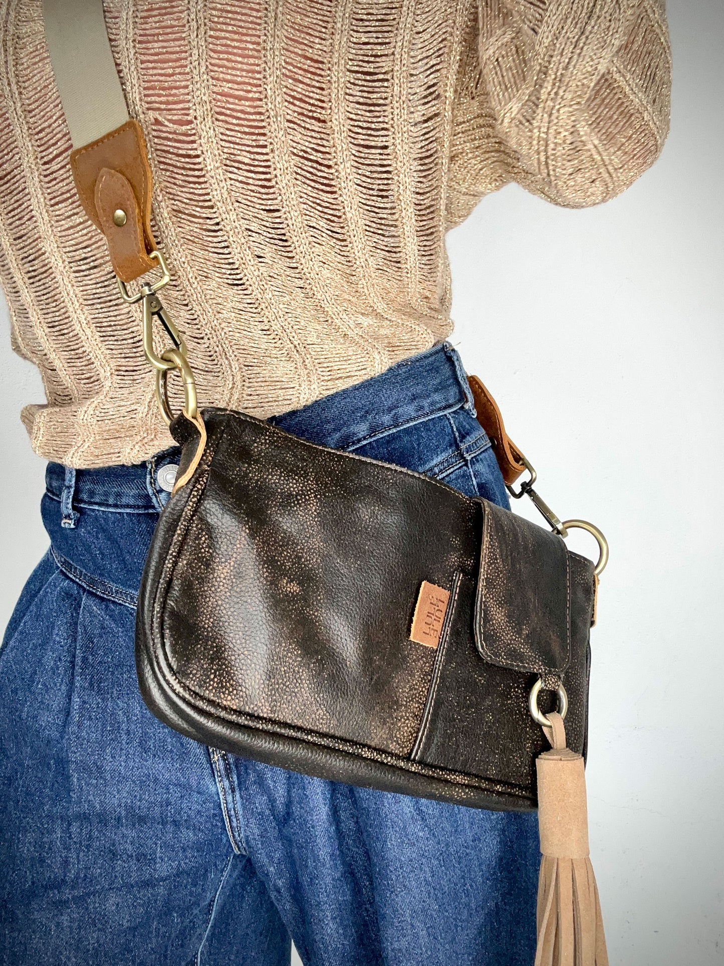 La Roma Bag Mini "Aged Leather"