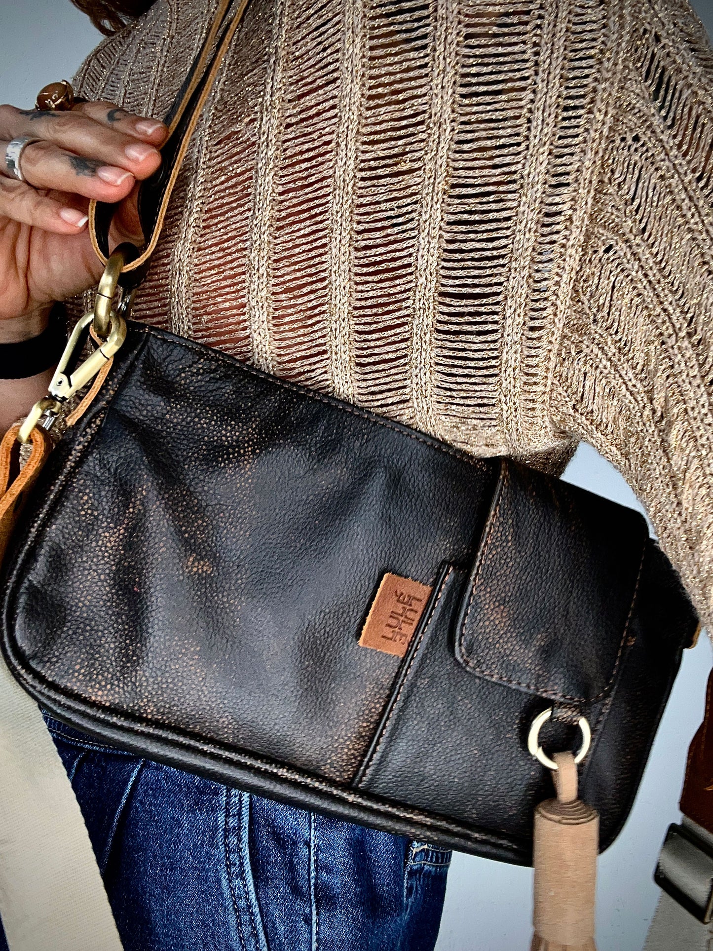 La Roma Bag Mini "Aged Leather"