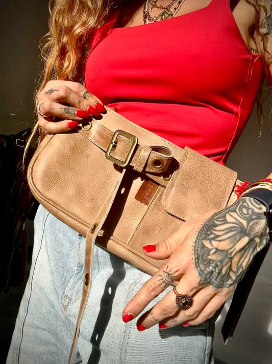 La Roma Bag Taupe Mini